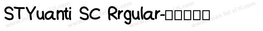 STYuanti SC Rrgular字体转换